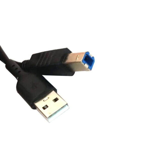 USB Printer (Cord) Cable Compatible With Printers Scanner ( 1.5 Meter) ends view